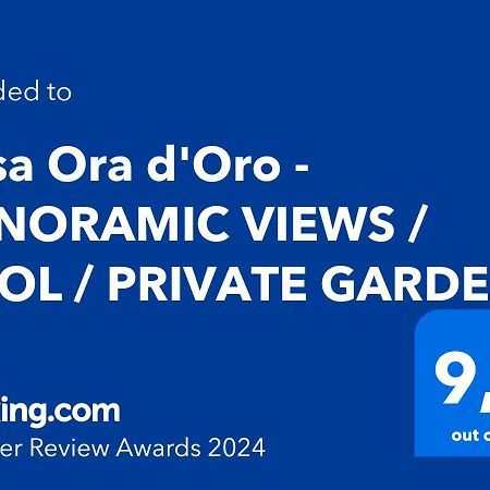 Вилла Casa Ora D'Oro - Panoramic Views / Pool / Private Garden Трекуанда Экстерьер фото